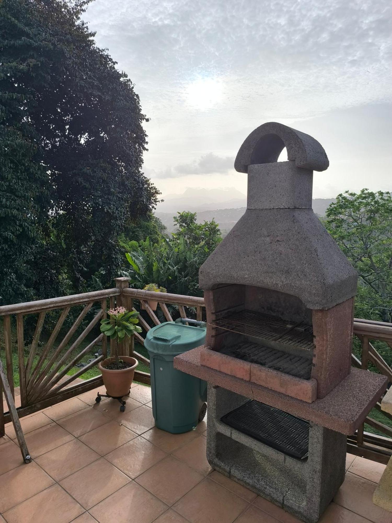 Studio Brazilia Bois Et Nature, Terrasse Avec Vue Sur Les Pitons Le Robert Zewnętrze zdjęcie